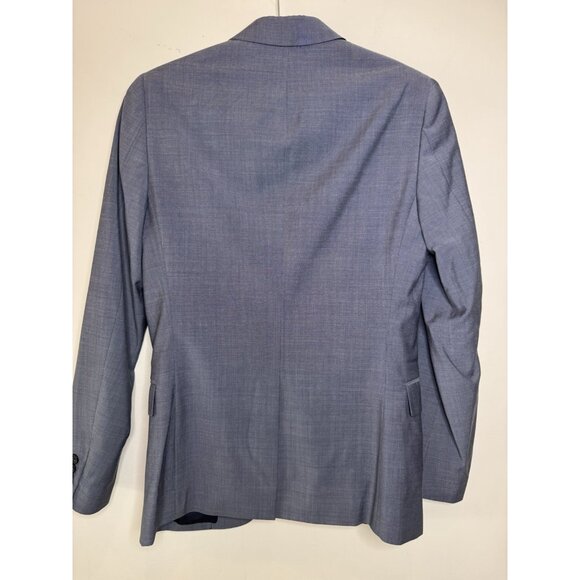Theory Slim Fit Wool Suit Jacket Lined Blue Sz 36R MINT - Picture 6 of 15
